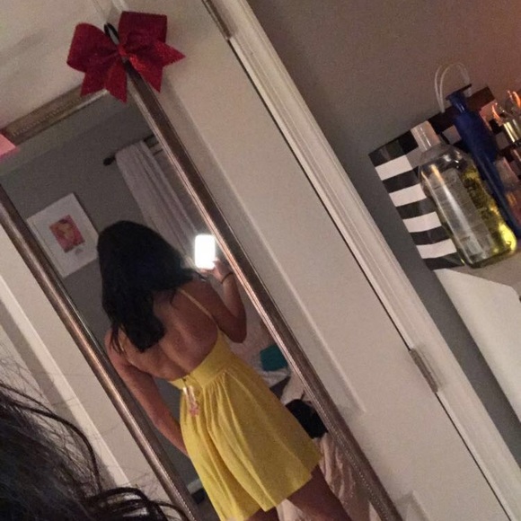 Yellow Halter Top Dress - Picture 6 of 6